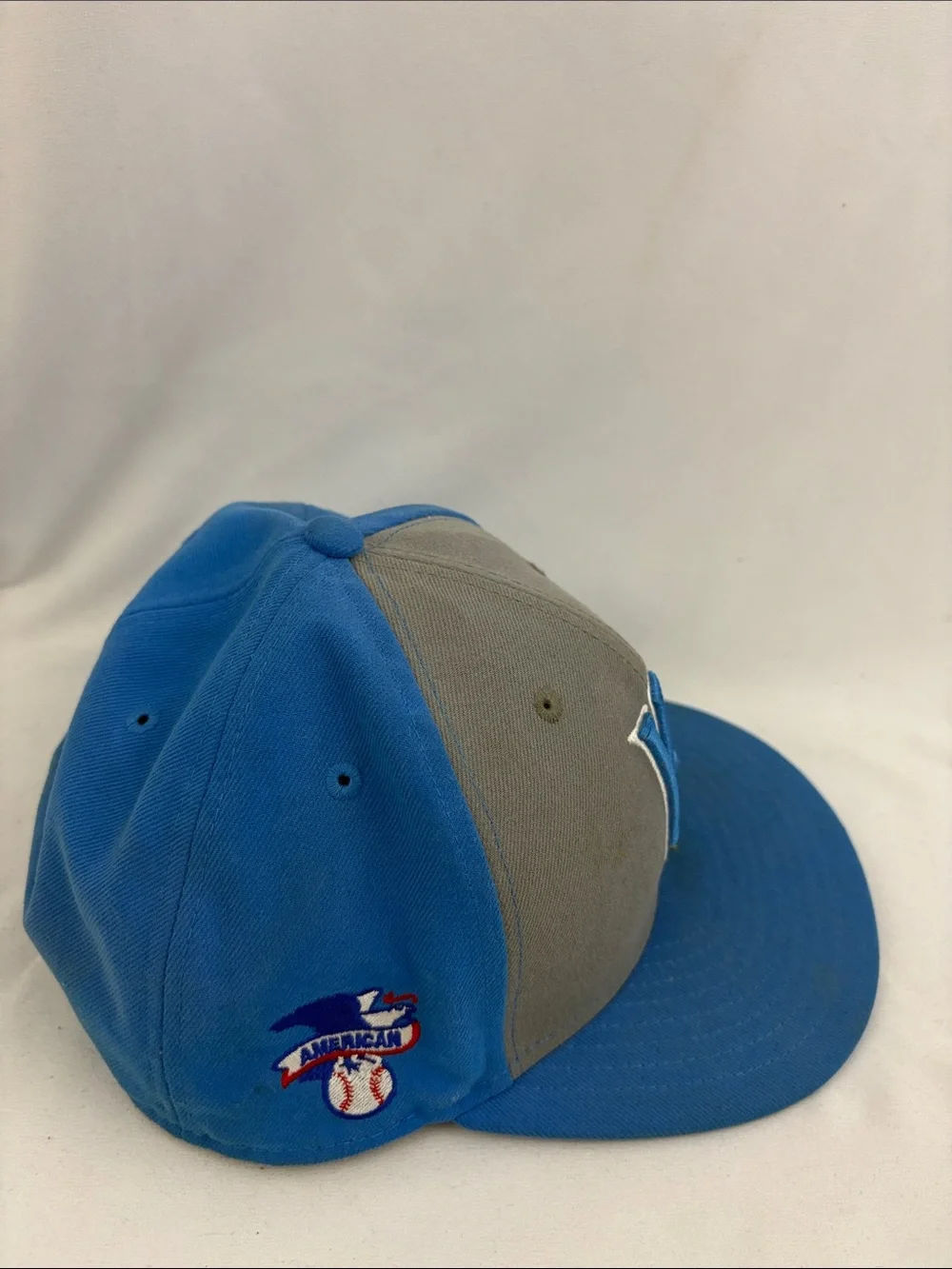 Kansas City Royals New Era Fitted Hat 7 3/4 Gray Light Blue MLB KC AL